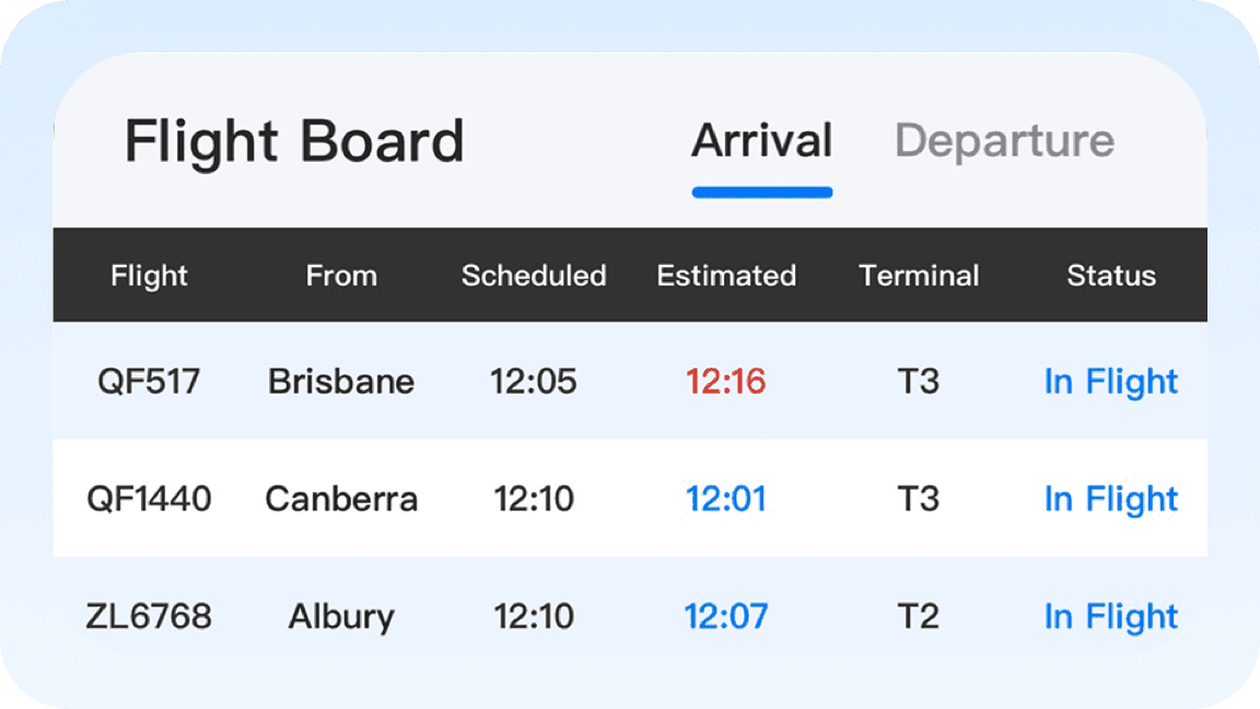 Flight info