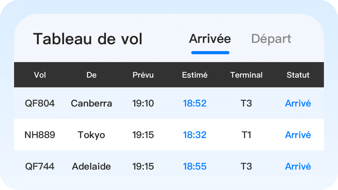 Flight info